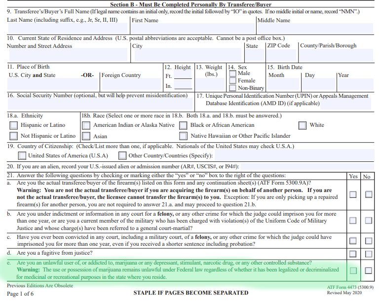 medical marijuana and guns in pennsylvania questionnaire