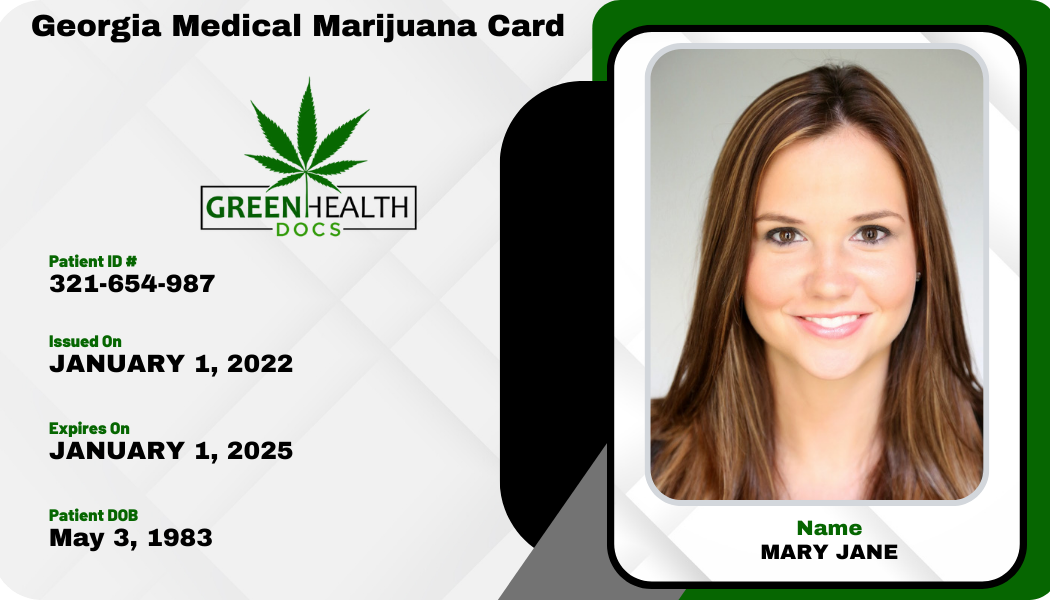 Georgia Medical Marijuana Card Online Green Health Docs